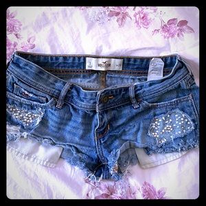 Hollister bejeweled Jean shorts 3